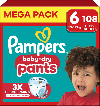 Pampers Baby Dry Pants  luierbroekjes maat 6 - 108 stuks