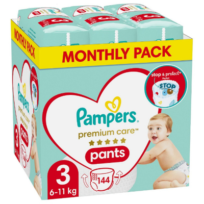 Pampers Premium Care Pants  luierbroekjes maat 3 - 144 stuks