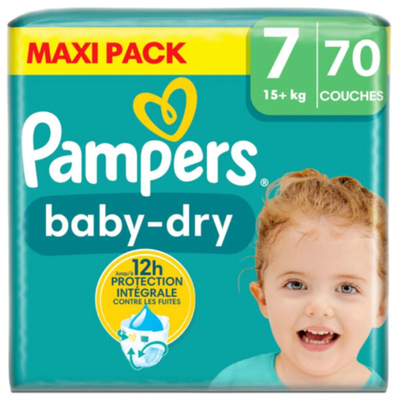 Pampers Baby Dry  luiers maat 7 - 70 stuks