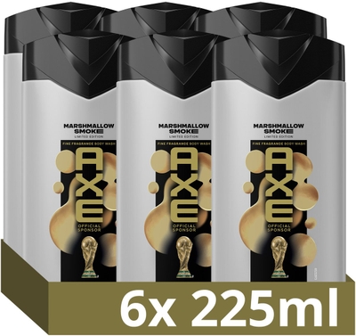 Axe Fine Fragrance Collection Marshmallow Smoke FIFA Limited Edition Douchegel - 6 x 225 ml