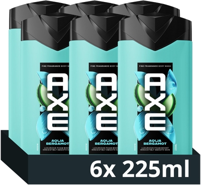 Axe Fine Fragrance Collection Aqua Bergamot douchegel - 6 x 225 ml