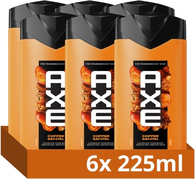 Axe Fine Fragrance Collection Copper Santal douchegel - 6 x 225 ml
