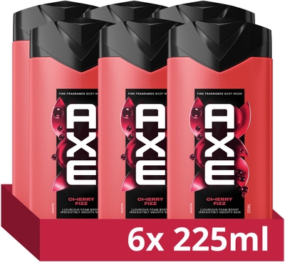 Axe Fine Fragrance Collection Cherry Fizz douchegel - 6 x 225 ml
