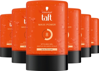 Taft - MAXX Power - Haarstyling - Haargel - Sterke Fixatie - Maximale Vesterking  - 6x 300ml