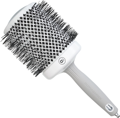 Olivia Garden Expert Blowout Shine Föhnborstel Wit-Grijs