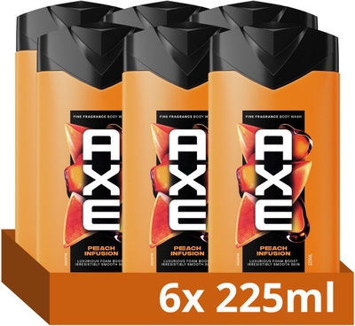 Axe Fine Fragrance Collection Peach Infusion douchegel - 6 x 225 ml