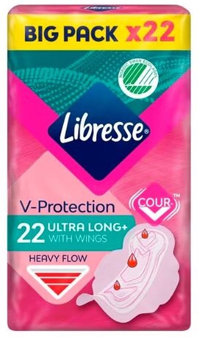 Libresse Ultra Long Wing Maandverband - 8x22 stuks 