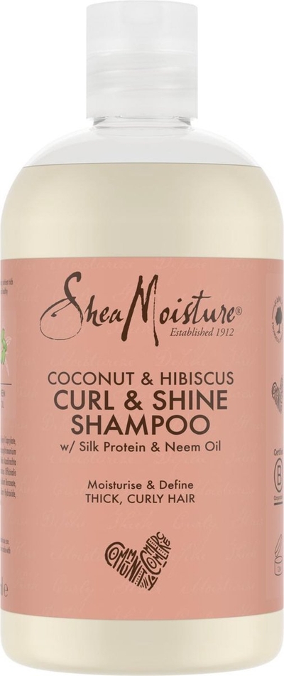 Shea Moisture Coconut & Hibiscus - Curl & Shine - Shampoo - 384 ml