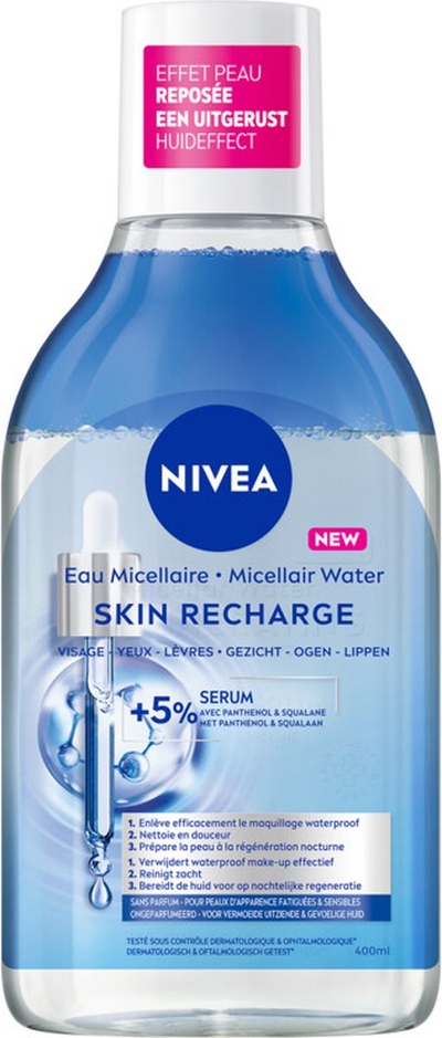 NIVEA Skin Recharge Serum-Infused Micellair Water - Cleanser - Reinigingswater - Make up remover - Skincare - 400 ml
