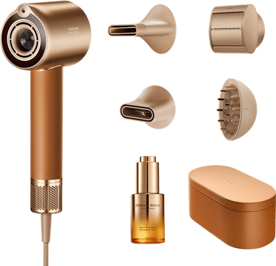 Dreame Miracle Pro - High-Speed Föhn - Intelligente Haardroger met 3D-Verneveling & Rood Licht Therapie - 130.000 tpm Motor - Met 5 Stylingopzetstukken