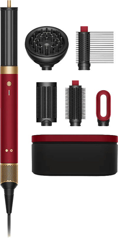 Dyson Airwrap Co-anda2x Curly+Coily - Multistyler - Föhnborstel - Krulborstel - Red Velvet/Goud