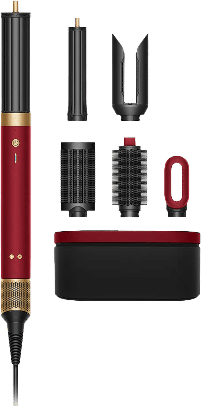 Dyson Airwrap Co-anda2x Straight+Wavy - Multistyler - Föhnborstel - Krulborstel - Red Velvet/Goud