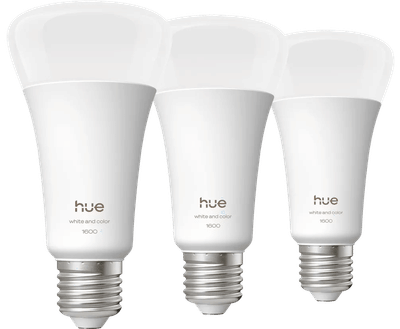 Philips Hue A67 White and Color 1600lm E27 3-Pack