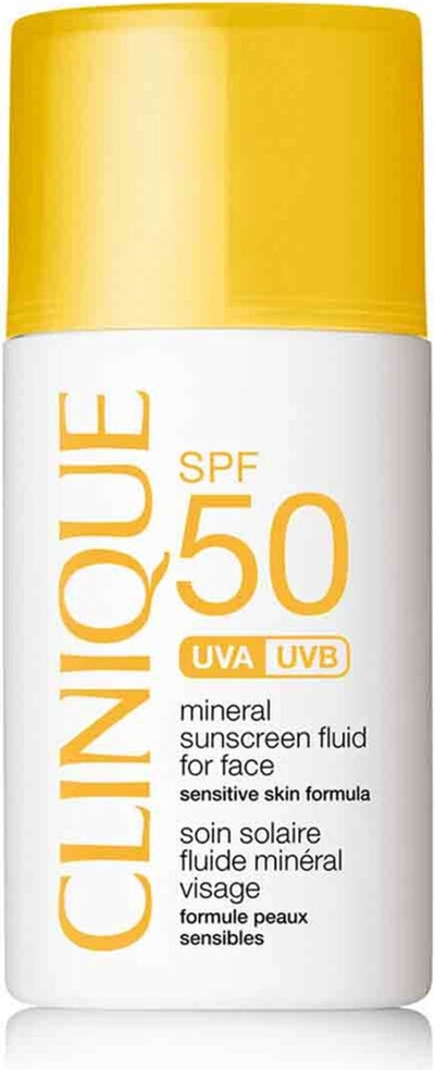 Clinique Mineral Sunscreen Fluid for Face SPF 50 - Zonnebrand voor gezicht - 30 ml