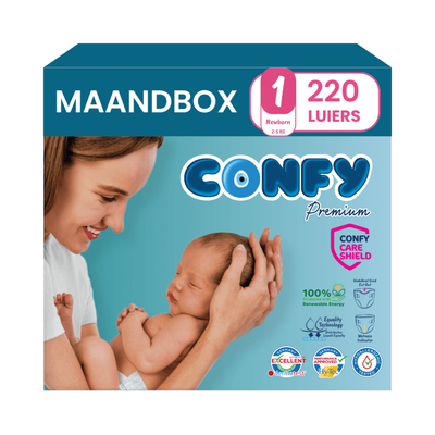 Confy  luiers maat 1 - 220 stuks