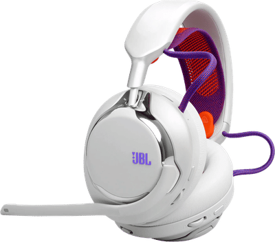 JBL Quantum 950 - Draadloze Over-ear Headset - Noise Cancelling - 2.4GHz & Bluetooth - Lage Latency - 50 uur batterij - Voor PC, PlayStation & Laptop - Wit