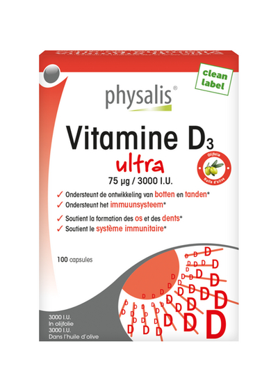 Physalis Vitamine D3 Ultra Capsules 100CP