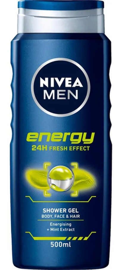 Nivea Men Energy 3-In-1 Shower Gel 500 ml