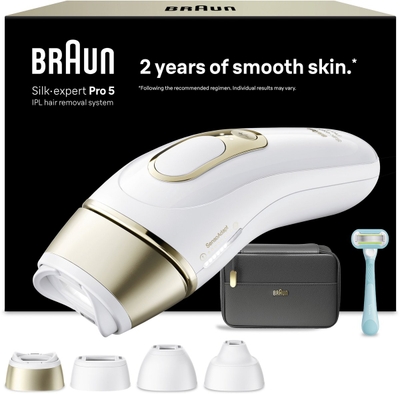 Braun Silk·expert Pro 5 - IPL ontharingsapparaat - PL5431 - Haarverwijdering Voor Thuis - 4 Opzetstukken