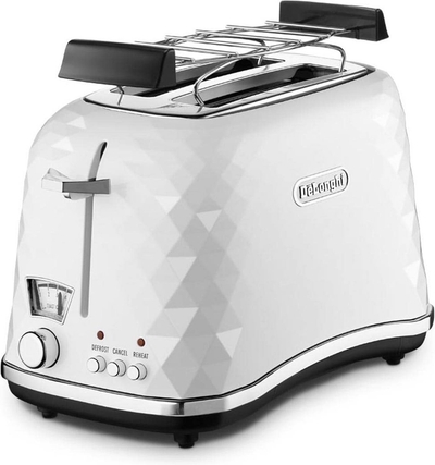 De’Longhi CTJ 2103.W broodrooster 2 snede(n) 900 W Zwart, Wit