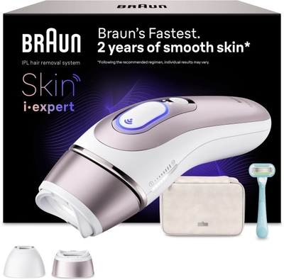 Braun Smart IPL Skin i·expert - IPL ontharingsapparaat - PL7211 - Haarverwijdering Voor Thuis - Met Gratis App - 2 Slimme Koppen
