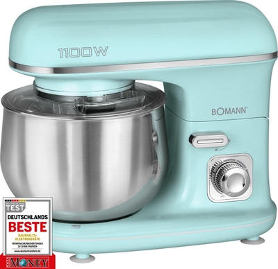 Bomann KM 6030 - Kneedmachine - Keukenmachine - 1100 watt - 5 liter - Groen/Mint