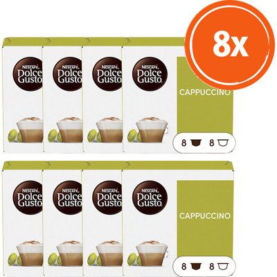 Nescafé Dolce Gusto Cappuccino capsules 8-pack Dolce Gusto compatible koffiecups 8 stuks