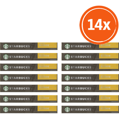 Starbucks Nespresso blonde espresso roast cap 14pk Nespresso compatible koffiecups 14 stuks