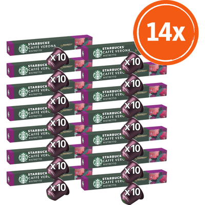 Starbucks Nespresso caffe Verona capsules 14-pack Nespresso compatible koffiecups 14 stuks