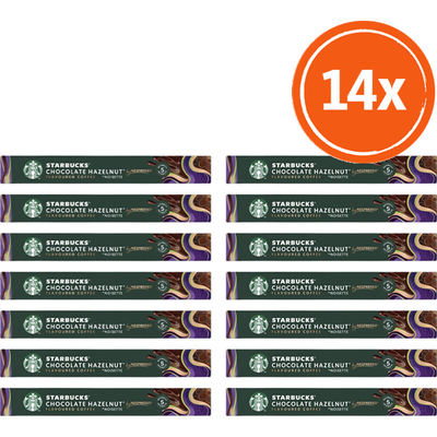 Starbucks Nespresso chocolate hazelnut cap 14-pack Nespresso compatible koffiecups 14 stuks