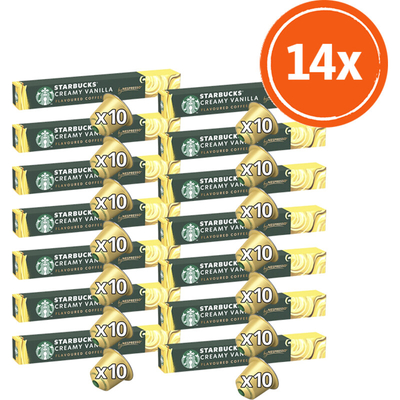 Starbucks Nespresso creamy vanilla capsule 14-pack Nespresso compatible koffiecups 14 stuks