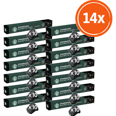 Starbucks Nespresso ristretto capsules 14-pack Nespresso compatible koffiecups 14 stuks
