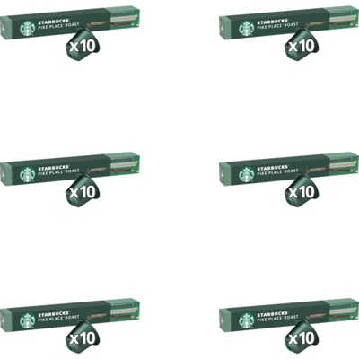 Starbucks Nespresso pike place lungo caps 6-pack Nespresso compatible koffiecups 6 stuks
