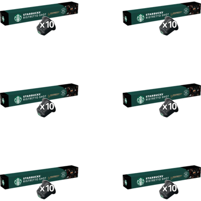 Starbucks Nespresso ristretto capsules 6-pack Nespresso compatible koffiecups 6 stuks