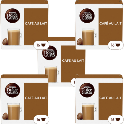 Nescafé Dolce Gusto Cafe au lait capsules 5-pack Dolce Gusto compatible koffiecups 5 stuks