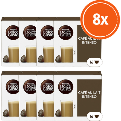 Nescafé Dolce Gusto Cafe au lait intenso capsules 8-pack Dolce Gusto compatible koffiecups 8 stuks