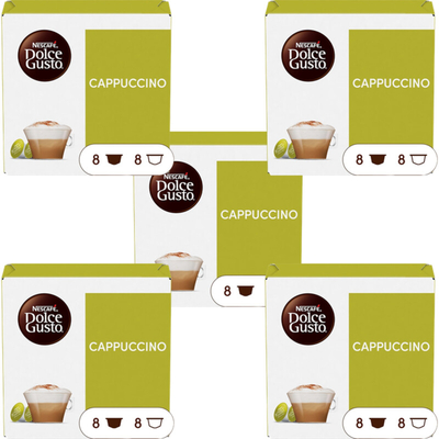 Nescafé Dolce Gusto Cappuccino capsules 5-pack Dolce Gusto compatible koffiecups 5 stuks