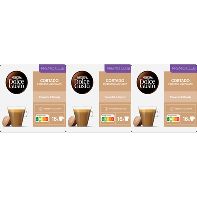 Nescafé Dolce Gusto Cortado macchiatto capsules 3-pack Dolce Gusto compatible koffiecups 3 stuks