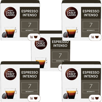Nescafé Dolce Gusto Espresso intenso capsules 5-pack Dolce Gusto compatible koffiecups 5 stuks