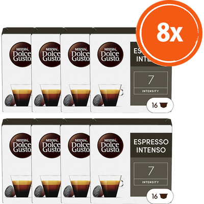 Nescafé Dolce Gusto Espresso intenso capsules 8-pack Dolce Gusto compatible koffiecups 8 stuks