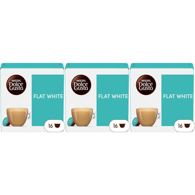 Nescafé Dolce Gusto Flat white 3-pack Dolce Gusto compatible koffiecups 3 stuks
