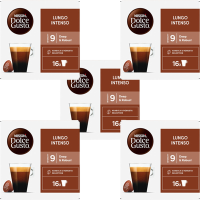 Nescafé Dolce Gusto Lungo intenso capsules 5-pack Dolce Gusto compatible koffiecups 5 stuks