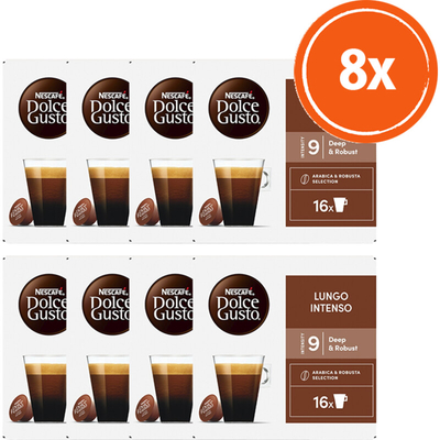Nescafé Dolce Gusto Lungo intenso capsules 8-pack Dolce Gusto compatible koffiecups 8 stuks