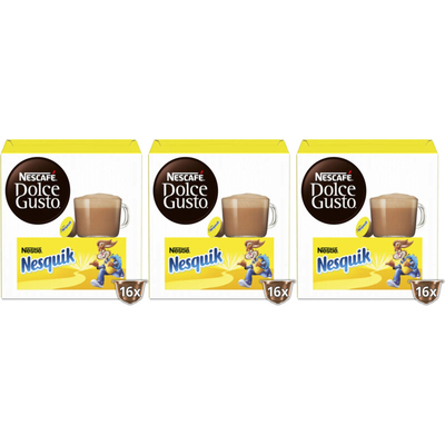 Nescafé Dolce Gusto Nesquik capsules 3-pack Dolce Gusto compatible koffiecups 3 stuks