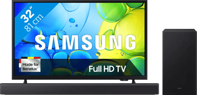 Samsung 32" Full HD F6000F (2025) + Samsung HW-B450F Zwart