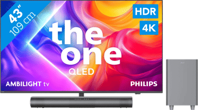 Philips Ambilight 43'' PUS9000 QLED 4K (2025) + Philips TAB6100