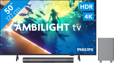 Philips Ambilight 50" PUS8000 4K (2025) + Philips TAB6100