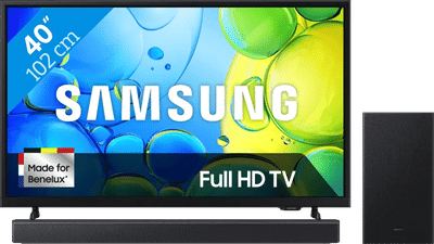 Samsung 40" Full HD F6000F (2025) + Samsung HW-B450F Zwart