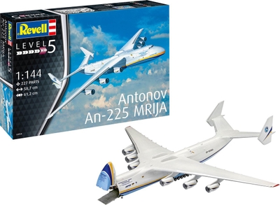 Revell Modelbouwpakket Militaire voertuigen - 04958 Antonov An-225 Mrija w/Undercarriage-Interior Plastic - 1:144 - Modelbouw