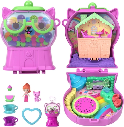 Polly Pocket Kauwgomballen Kitten Compacte Speelset